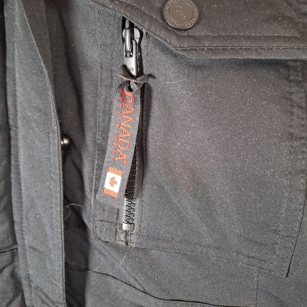 Canada Weathergear Black Hooded Coat Woman size small - Picture 6 of 7